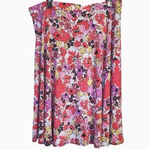 Floral Women's Skirt - Multicolor SizeXL (16-18)
